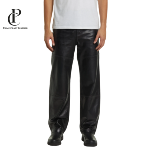 Men’s Genuine Lambskin Leather Pants Slim Fit