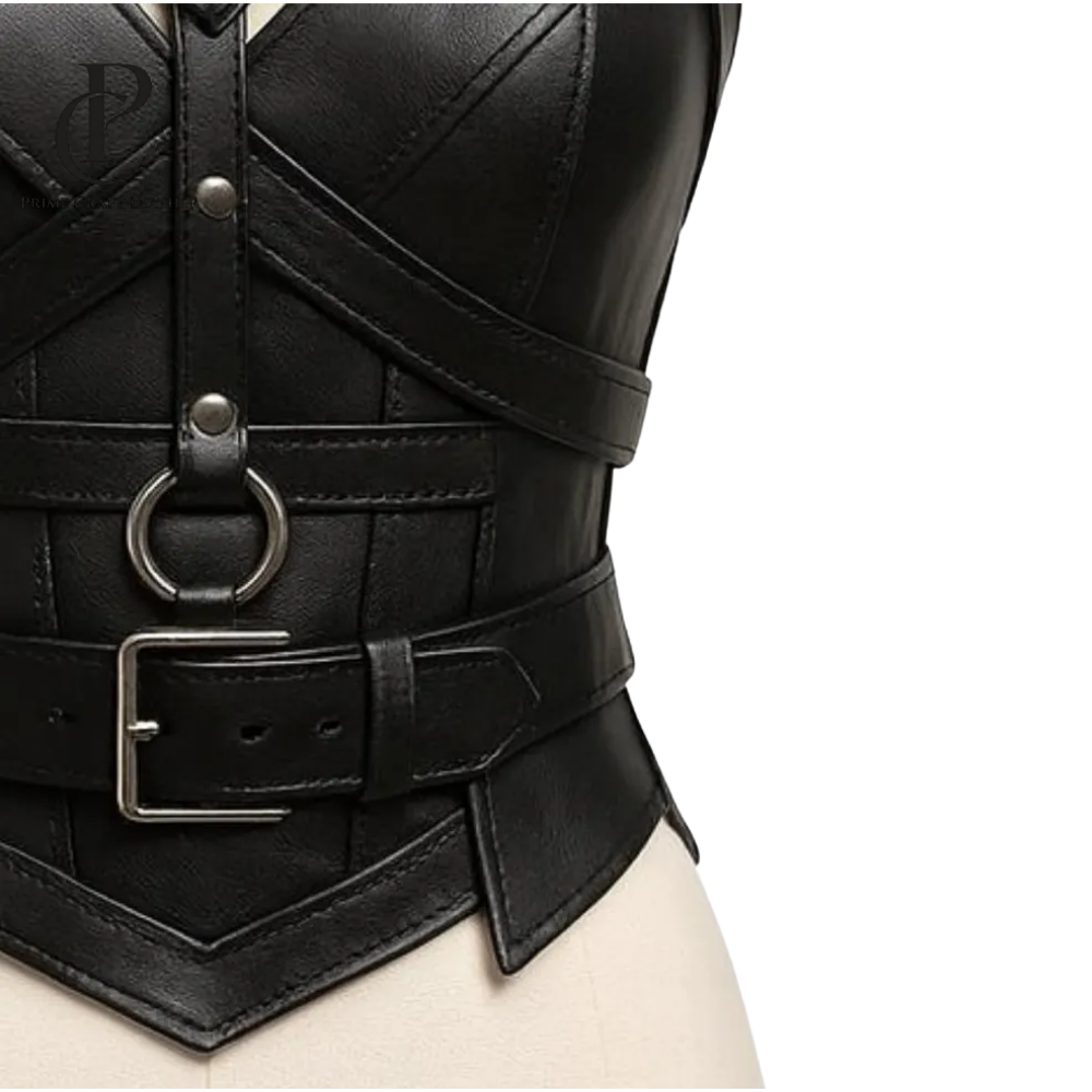 Women’s Body Harness Belt Adjustable Fashion Statement O-Ring Harness - Image 3