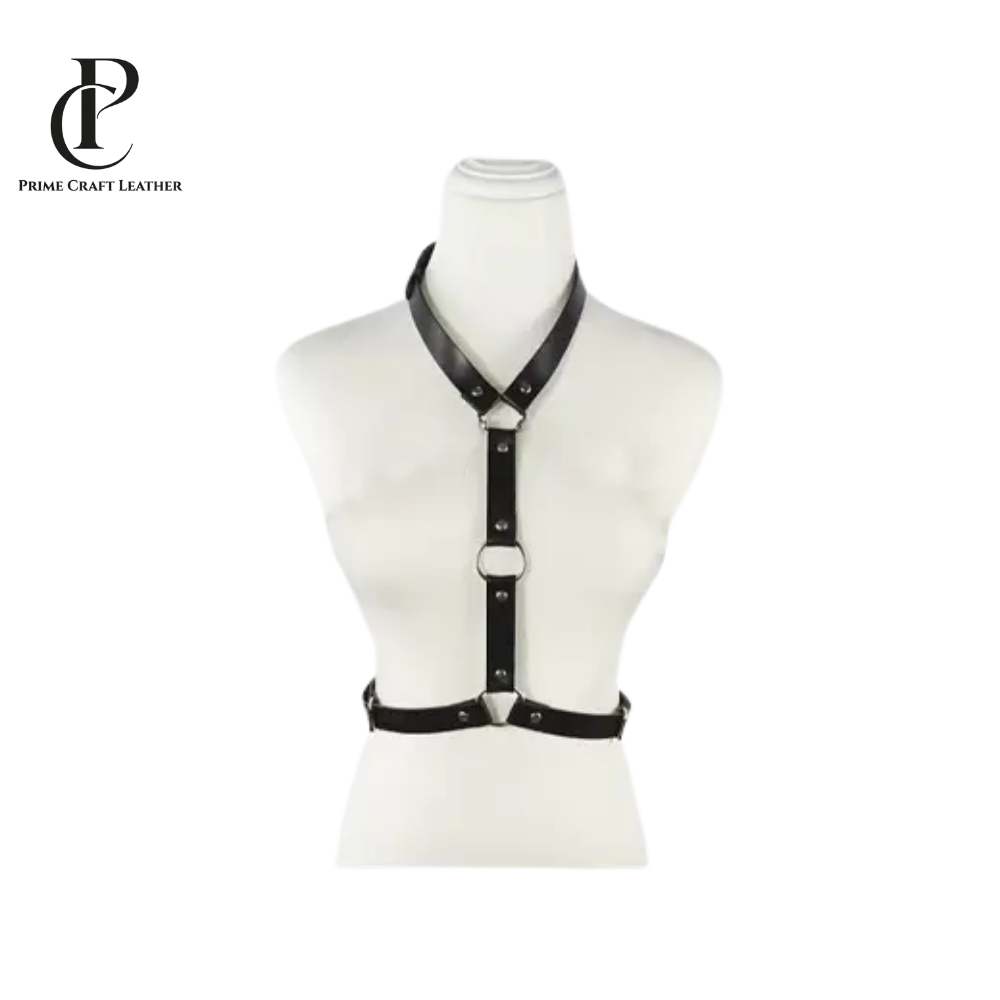 Genuine Leather Waist Harness Belt Strap Adjustable Gothic Body Harness Belt for Women - Image 4